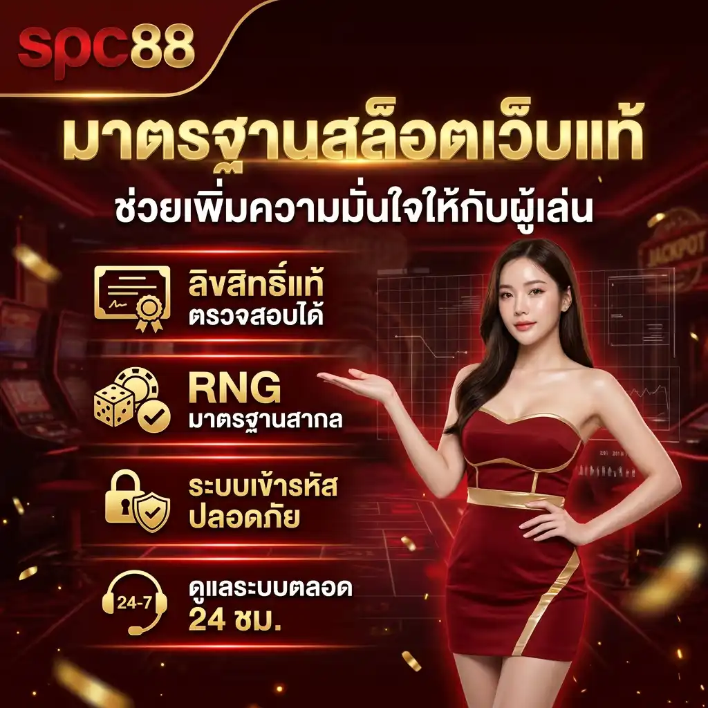 มาตรฐานสล็อตเว็บแท้ของ spc88 ช่วยเพิ่มความมั่นใจให้กับผู้เล่น